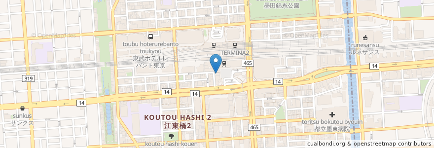 Mapa de ubicacion de Hoshino Coffee en Japan, Tokio.