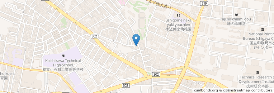 Mapa de ubicacion de 吉野庵 en Japonya, 東京都, 新宿区.