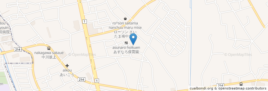 Mapa de ubicacion de 南中野自治会館 en Giappone, Prefettura Di Saitama, さいたま市, 見沼区.