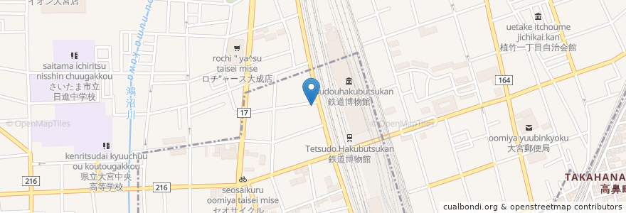 Mapa de ubicacion de 保育園ミルキーウェイ大成園 en Japon, Préfecture De Saitama, さいたま市, 北区.