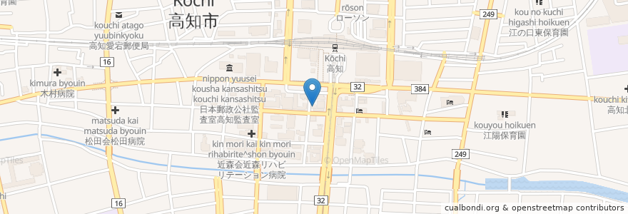 Mapa de ubicacion de トヨタレンタカー 高知駅前店 en Japon, Préfecture De Kōchi, 高知市.