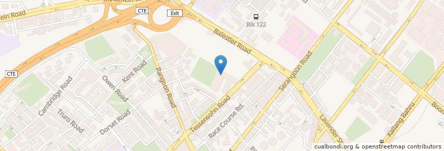 Mapa de ubicacion de Qian Xi (Farrer Park) Restaurant en シンガポール, Central.