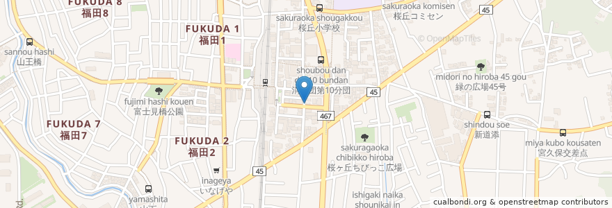 Mapa de ubicacion de しまちゃん en Giappone, Prefettura Di Kanagawa, 大和市.
