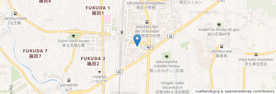 Mapa de ubicacion de けったろー en اليابان, كاناغاوا, 大和市.