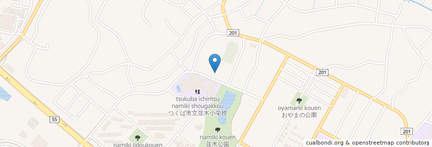 Mapa de ubicacion de すぎやま内科・皮膚科クリニック en 일본, 이바라키현, つくば市.