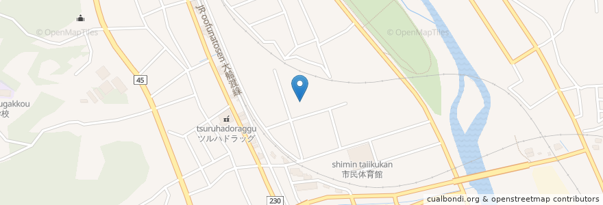 Mapa de ubicacion de 岩手銀行 アマタケ出張所 en Япония, Иватэ, 大船渡市.