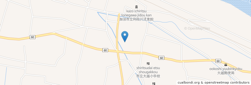 Mapa de ubicacion de 徳性寺 en 일본, 사이타마현, 加須市.