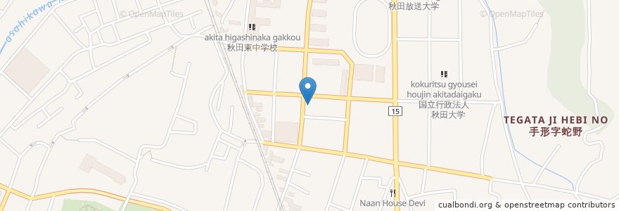 Mapa de ubicacion de さくら薬局手形住吉店 en Jepun, 秋田県, 秋田市.
