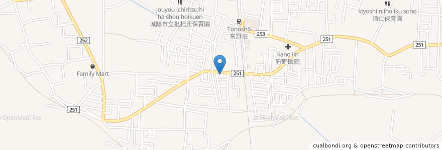 Mapa de ubicacion de 焼肉りゅう en 일본, 교토부, 城陽市.