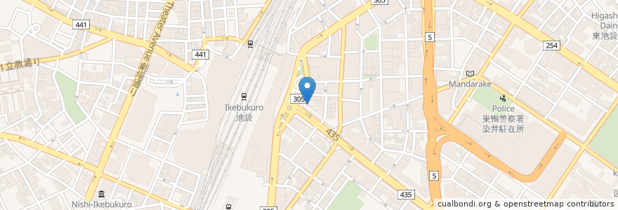 Mapa de ubicacion de タカセ 池袋本店 コーヒーラウンジ en Japon, Tokyo, 豊島区.