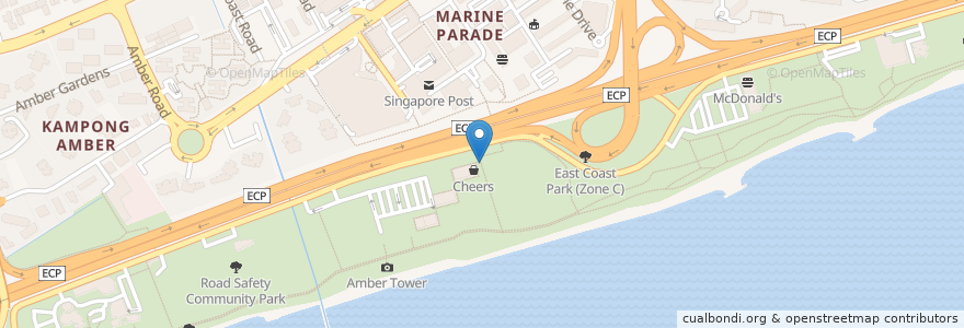Mapa de ubicacion de Turkish Cafe en Сингапур, Southeast.