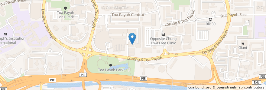 Mapa de ubicacion de Secret Recipe en Singapur, Central.