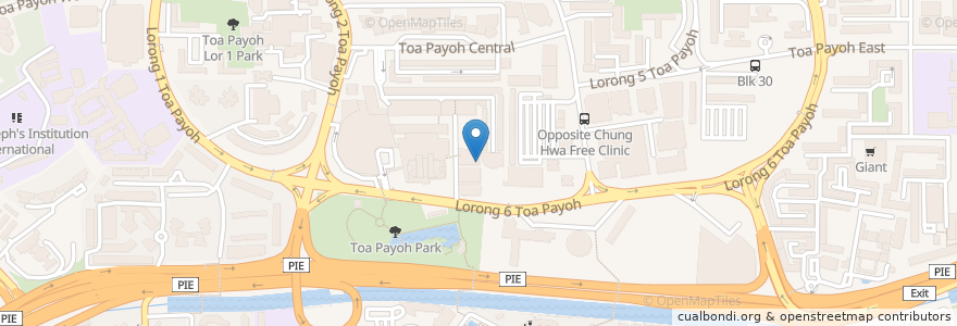 Mapa de ubicacion de Yunique en سنغافورة, Central.