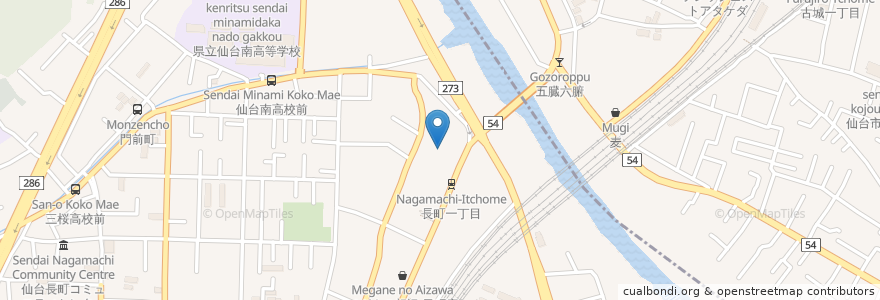 Mapa de ubicacion de 居酒屋わいわい en Giappone, 宮城県, 仙台市, 太白区.