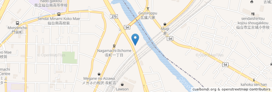 Mapa de ubicacion de よしだギタースクール en 日本, 宮城県, 仙台市, 太白区.