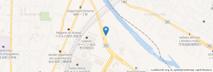 Mapa de ubicacion de さくら薬局 仙台あすと長町店 en Япония, Мияги, 仙台市, 太白区.
