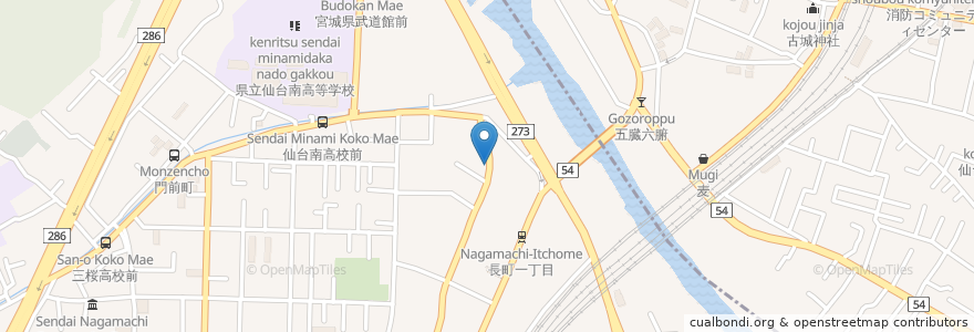 Mapa de ubicacion de スナック よしなが en 日本, 宫城县, 仙台市, 太白区.