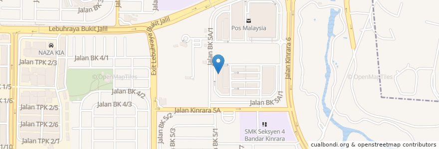 Mapa de ubicacion de Sri Kinrara Klinik en Malaisie, Selangor, Majlis Bandaraya Subang Jaya.