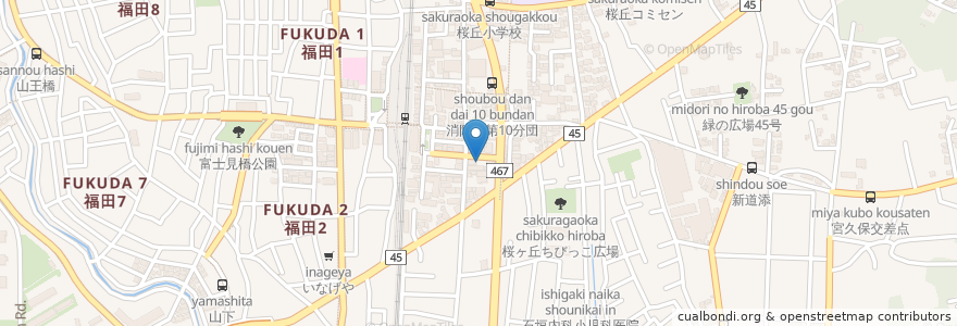 Mapa de ubicacion de ダイレクトチャーリーP en Japonya, 神奈川県, 大和市.