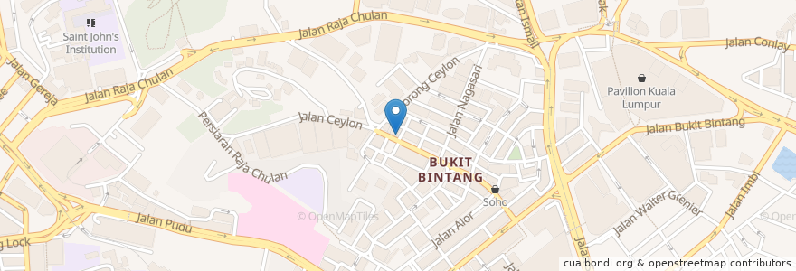 Mapa de ubicacion de Shots en Malesia, Selangor, Kuala Lumpur.