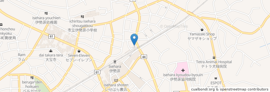 Mapa de ubicacion de ごはんや うさぎ亭 en 日本, 神奈川県, 伊勢原市.