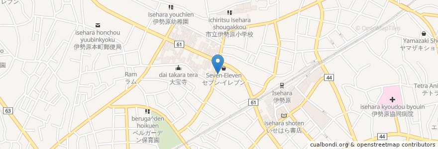 Mapa de ubicacion de カラオケポンポン en Jepun, 神奈川県, 伊勢原市.