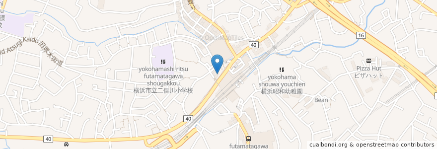 Mapa de ubicacion de らあめん花月嵐 en 일본, 가나가와현, 요코하마시, 旭区.