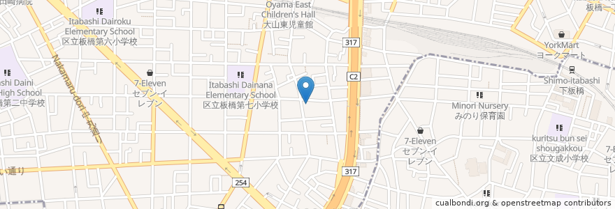 Mapa de ubicacion de 小川医院 en Japan, Tokio, 板橋区.