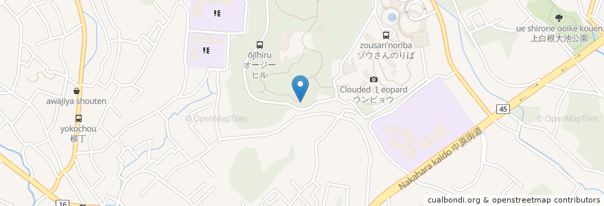 Mapa de ubicacion de キジ展示場横 en Giappone, Prefettura Di Kanagawa, 横浜市, 旭区.