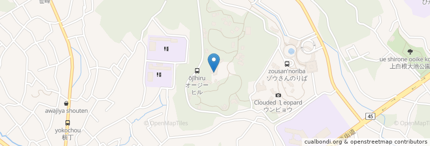 Mapa de ubicacion de オージーヒルレストラン en Giappone, Prefettura Di Kanagawa, 横浜市, 旭区.