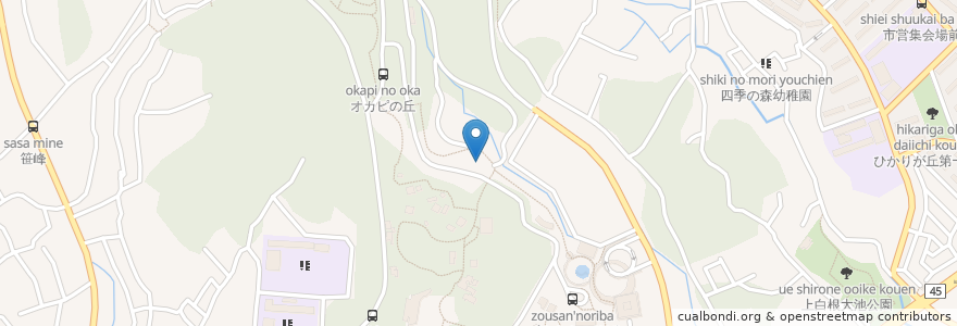 Mapa de ubicacion de ころこロッジ en اليابان, كاناغاوا, 横浜市, 旭区.
