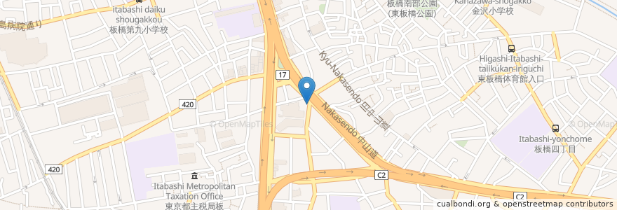 Mapa de ubicacion de 郵便ポスト en 日本, 东京都/東京都, 板橋区.
