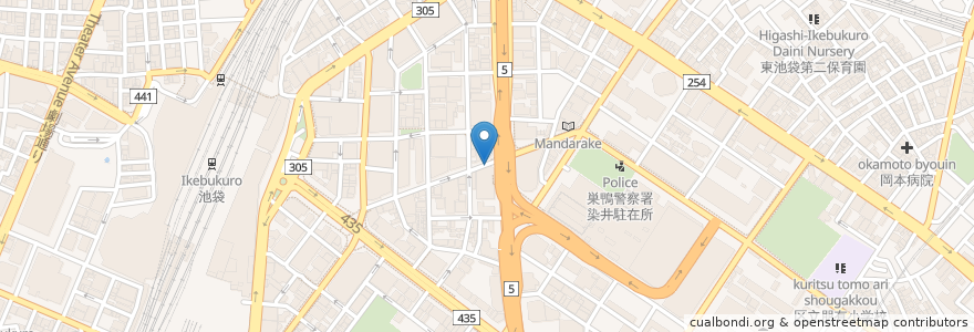 Mapa de ubicacion de 郵便ポスト en Giappone, Tokyo, Toshima.