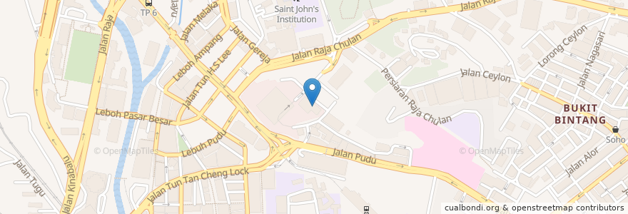 Mapa de ubicacion de Laman @ Menara Maybank en Malaisie, Selangor, Kuala Lumpur.