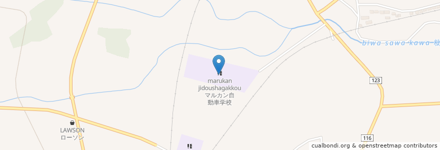Mapa de ubicacion de マルカン自動車学校 en Giappone, Prefettura Di Iwate, 花巻市.