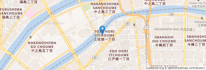 Mapa de ubicacion de フツウニフルウツ en Jepun, 大阪府, 大阪市, 北区.