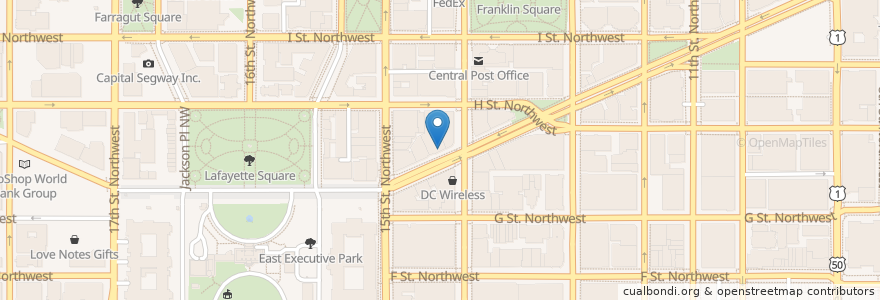 Mapa de ubicacion de New York Cafe en Verenigde Staten, Washington D.C., Washington.
