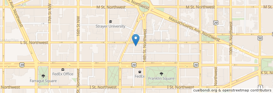 Mapa de ubicacion de TJ's Gourmet Deli en Verenigde Staten, Washington D.C., Washington.