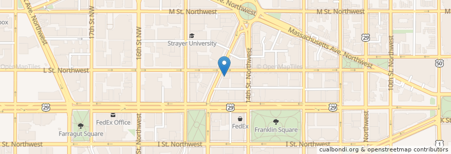 Mapa de ubicacion de Stan's Restaurant en Verenigde Staten, Washington D.C., Washington.