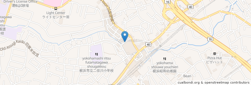 Mapa de ubicacion de タイムズ en Japan, Präfektur Kanagawa, Yokohama, 旭区.