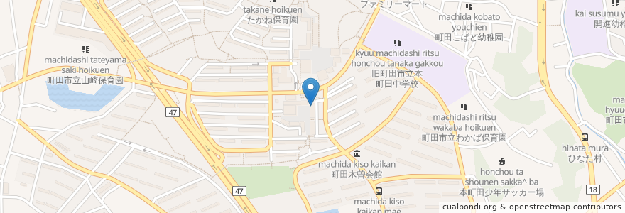 Mapa de ubicacion de 隠れ家 en Япония, Токио, Матида.