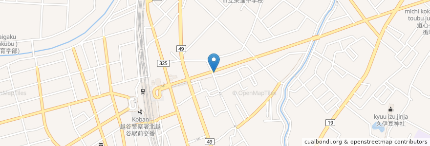 Mapa de ubicacion de ノーバス個別指導塾 en Japon, Préfecture De Saitama, 越谷市.