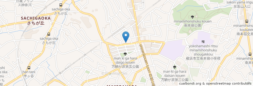 Mapa de ubicacion de みむら接骨院 en 日本, 神奈川県, 横浜市, 旭区.