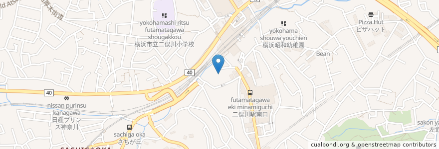 Mapa de ubicacion de Bゾーン駐輪場(自転車) en اليابان, كاناغاوا, 横浜市, 旭区.