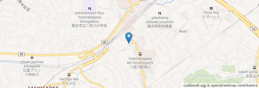 Mapa de ubicacion de はなの舞 en Japonya, 神奈川県, 横浜市, 旭区.