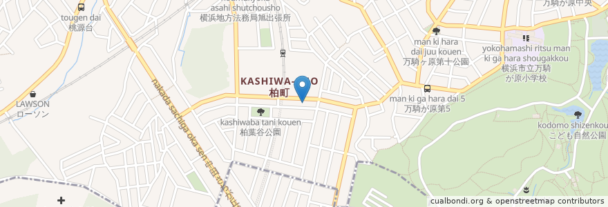 Mapa de ubicacion de みなまき皮フ科 en Japon, Préfecture De Kanagawa, 横浜市, 旭区.