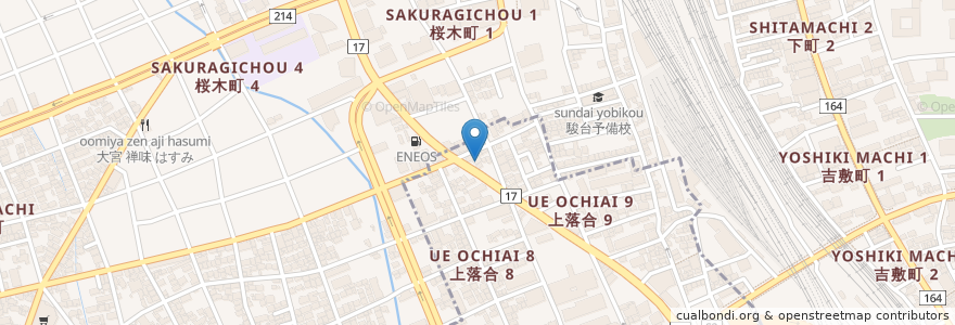 Mapa de ubicacion de 国際クッキングスクール en Japan, 埼玉県, さいたま市, 大宮区.