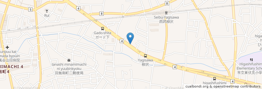 Mapa de ubicacion de 武蔵野の森どうぶつ病院 en 日本, 東京都, 西東京市.