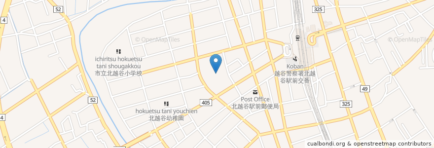 Mapa de ubicacion de 浄光寺 en Japão, 埼玉県, 越谷市.