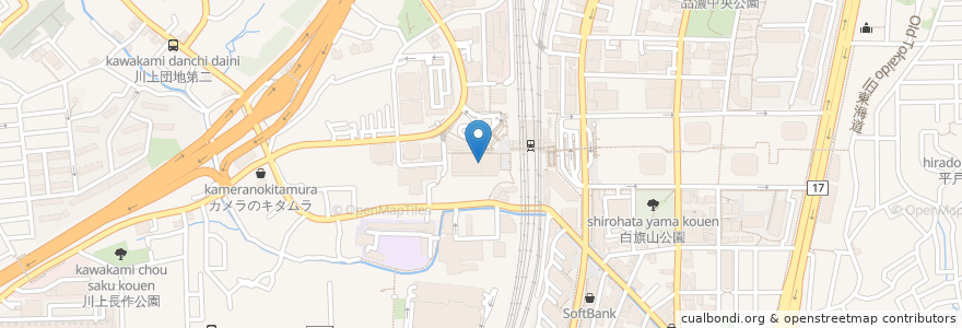 Mapa de ubicacion de 大戸屋 en اليابان, كاناغاوا, 横浜市, 戸塚区.